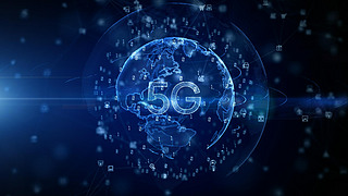 5gInternet Connection of things IOT, Futuristic Global and Social Network Connection, Technology N