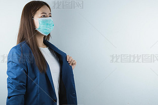 λֵŮ˴Ż,ֹͷ߲, PM2.5͸ð.Coronirus and Air Pollution pm 2.5 concept.