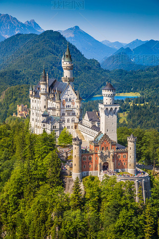 Neuschwanstein Fairytale Castle near Fussen, Baria, Germany