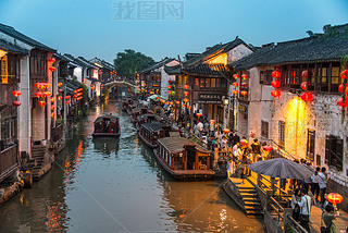 SUZHOU,CHINA - OCT 04 : Suzhou town is one of the oldest towns in the Yangtze Basin on October 04,20