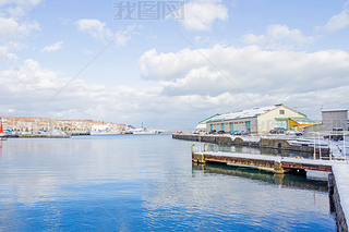 Small harbor around Otaru city Japan