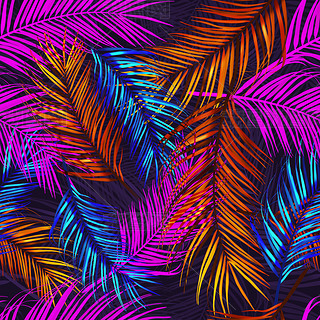 Tropical fashion floral pattern, in Hawaiian style