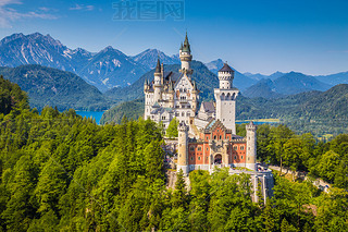 Neuschwanstein Fairytale Castle near Fussen, Baria, Germany