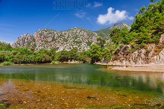 Ruins of ancient greek and roman ancient city of Olympos near Antalya Turkey