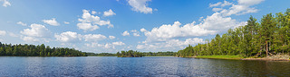 Summer lake panorama