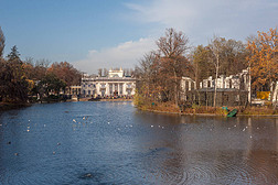 皇家瓦津基, 宫殿的看法在水, 华沙, 波兰