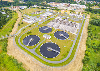 Public sewage treatment plant