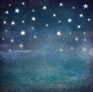 Stars at night grunge sky ,background