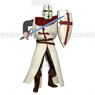 中世纪欧洲骑士服装摄影图|骑士