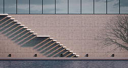 室外现代 cantiliver 楼梯概念设计