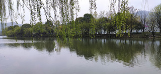 杭州湘湖迎柳桥风景图片素材