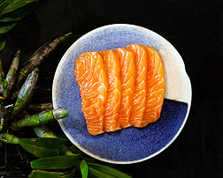 日本料理三文鱼刺身美食静物