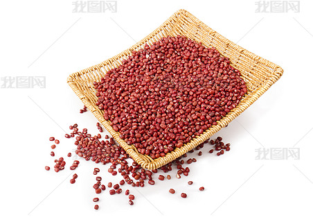 健康食品五谷杂粮红豆摄影图