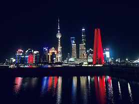 上海外滩夜景壁纸背景