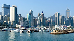 香港避风塘风景海景