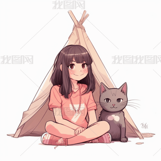 原创卡通动漫可爱女生女孩壁纸海报头像