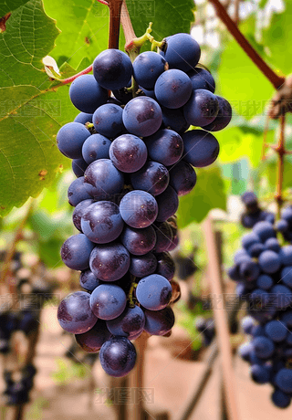 高清水果葡萄晴王唯美摄影图素材