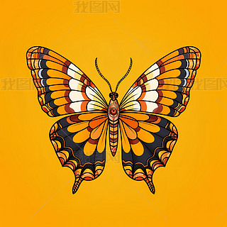 3彩色好看的蝴蝶元素