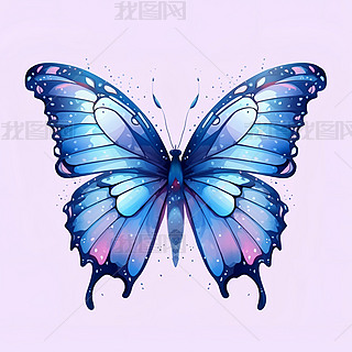 7彩色好看的蝴蝶元素