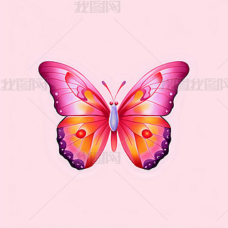 13彩色好看的蝴蝶元素