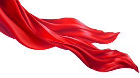 党政红色飘带元素红色绸带元素红绸元素