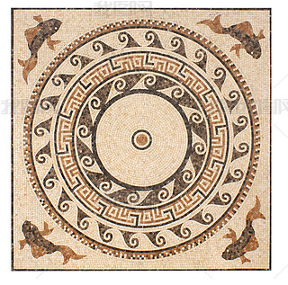 马赛克拼花图案方形拼图