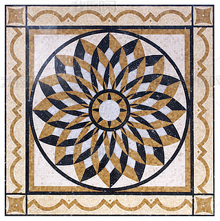 马赛克拼花图案方形拼图