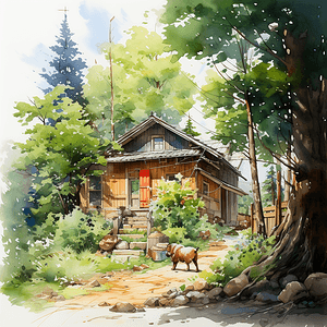 watercolour_house