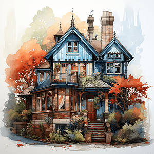 watercolour_house