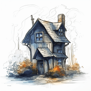 watercolour_house