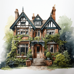 watercolour_house