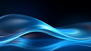 蓝色曲线科技风背景图