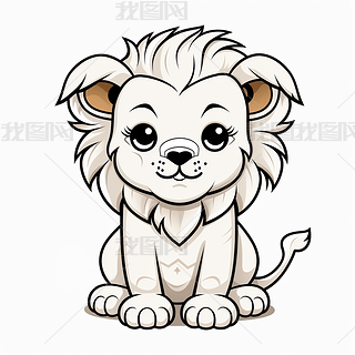 受伤的狮子图片卡通专题模板-受伤的狮子图片卡通图片素材下载-我图网