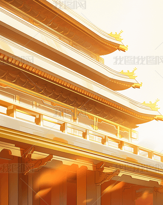 华丽的中式宫殿建筑