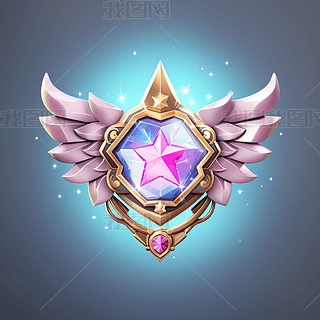 游戏图标等级徽章海报设计素材元素数字艺术
