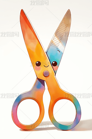 一把剪刀高清插画图片