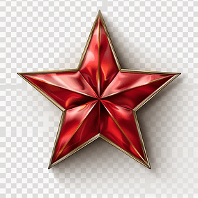 原创建党节红色五角星元素党政风素材