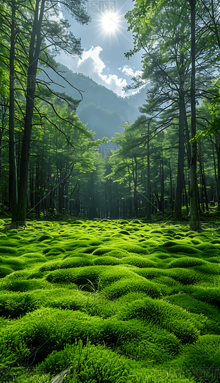 森林风景艺术背景素材元素