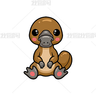 鸭嘴兽的画数字艺术