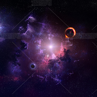 Starfield Stardust and nebula space art galaxy creative background