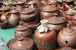 陶器，陶器，用陶土、 陶器石器