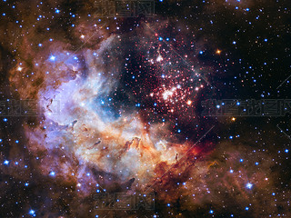 Super star cluster (Westerlund 2) in the constellation Carina.