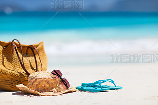 Beach vacation on a tropical beach