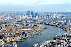 伦敦的全景视图