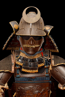 盔甲武士摄影图|黑武士盔甲的形象