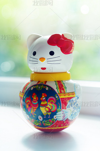 doll lucky cat in home