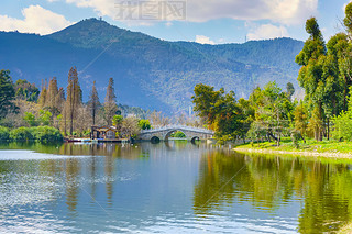 Kunming Dianchi Lake in China, Asia                      