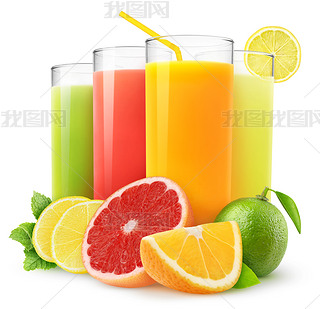 Fresh citrus juices