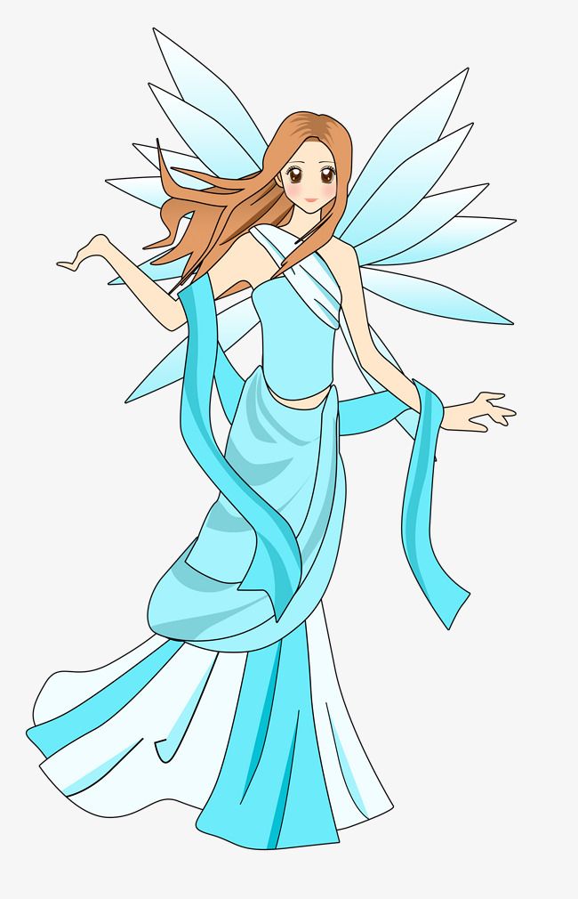 原创天女卡通手绘梦幻动漫版权可商用