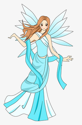 天女卡通手绘梦幻动漫